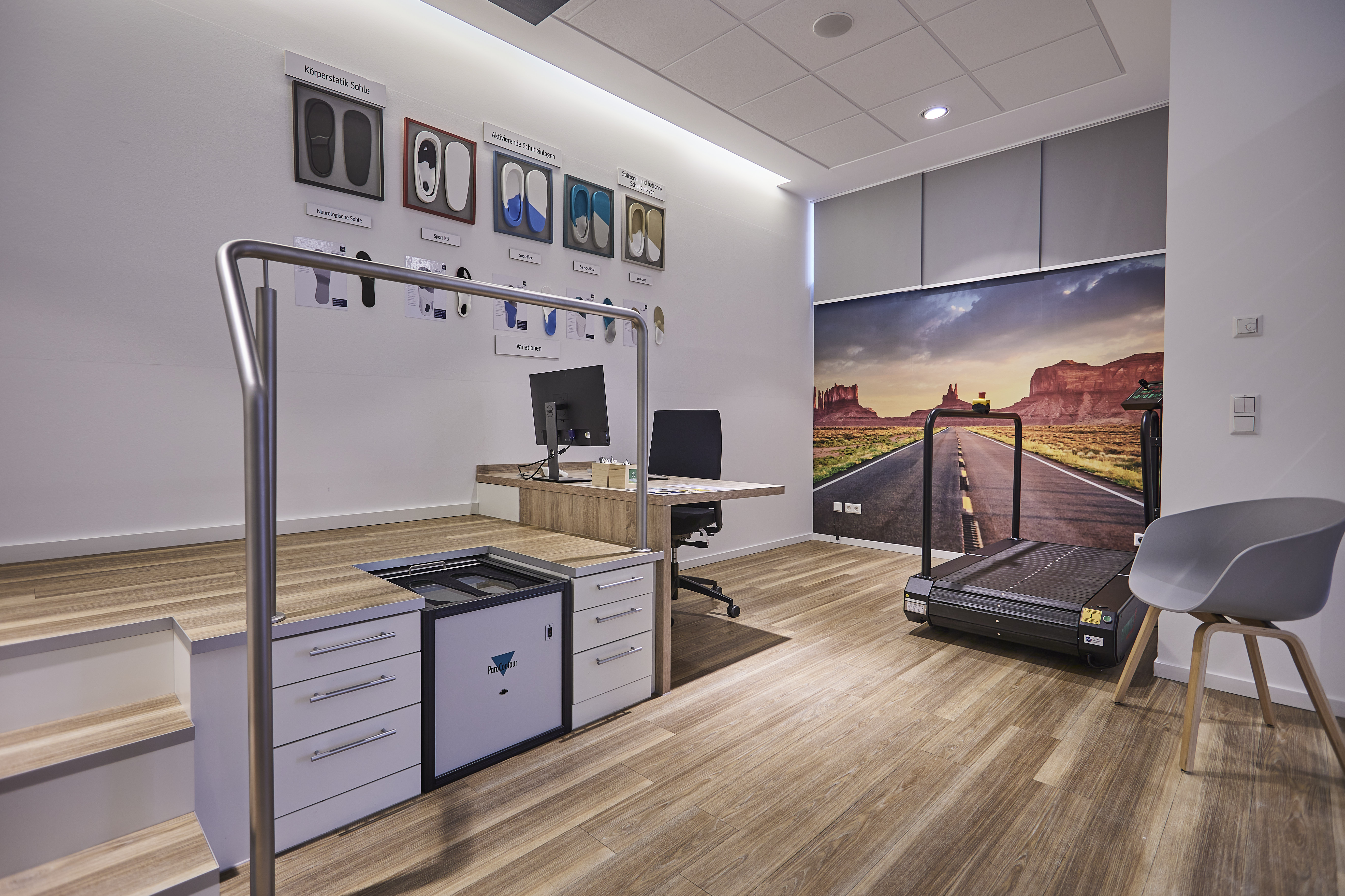 Die Räumlichkeiten der Einlagekabine in der Mitschke Filiale in der Gütersloher Innenstadt.